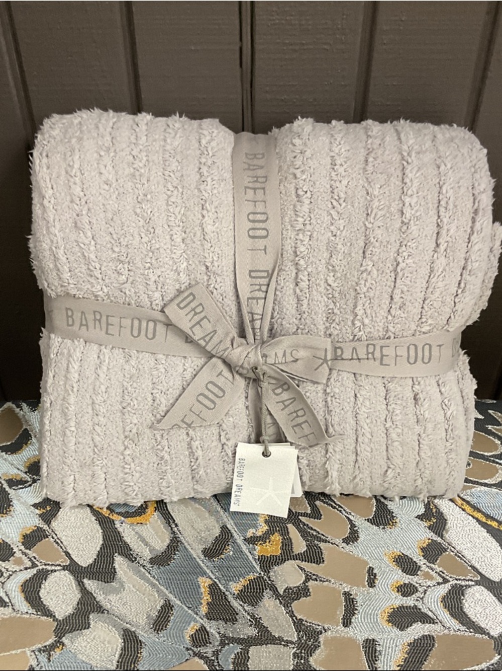 NWT Barefoot Dreams Angular Rib Throw Blanket